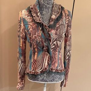 Alberto Makali Artistic Patterned Blazer